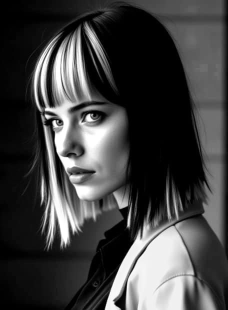 Fashionable Woman With Mysterious Glare