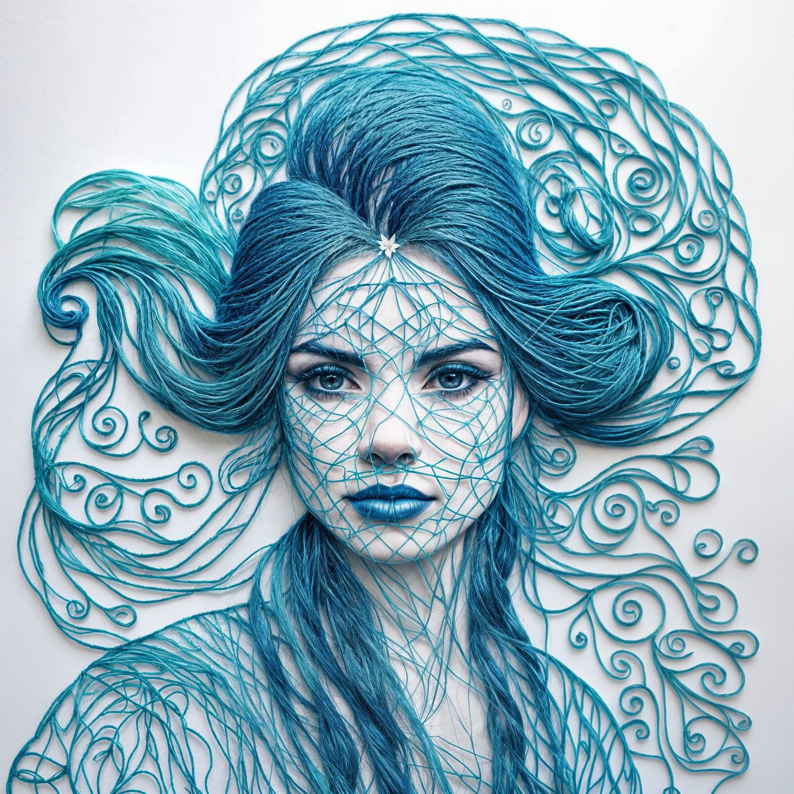 Embroidery Floss Woman: An Intricate Masterpiece