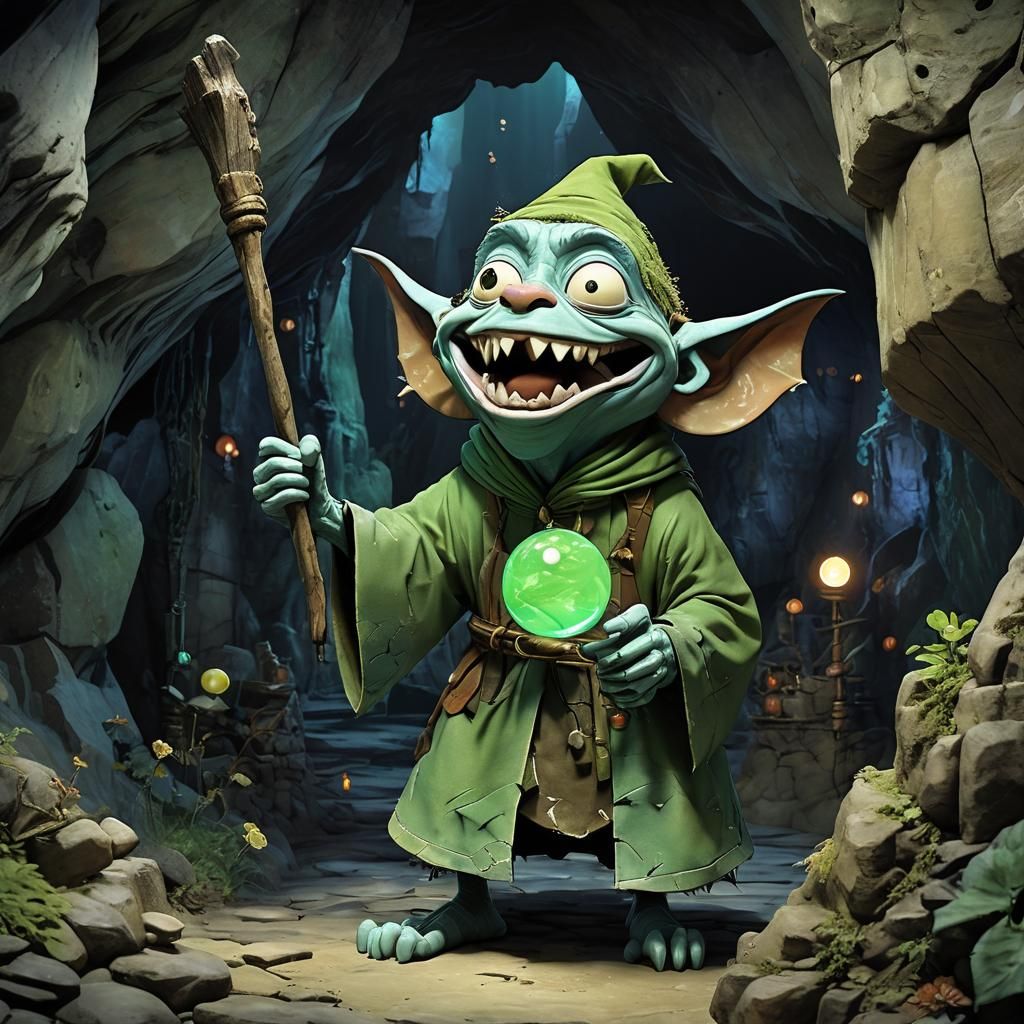 Goofy Goblin Wizard