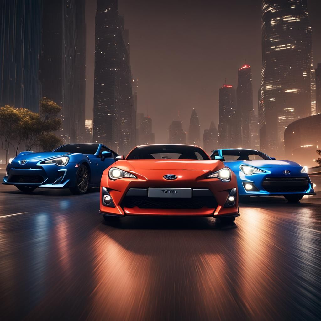Toyota GT86, BRZ, and GR86 on City Highway