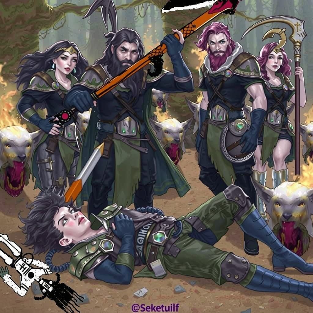 Post-Merger Exhaustion Before a Group of Adventurers