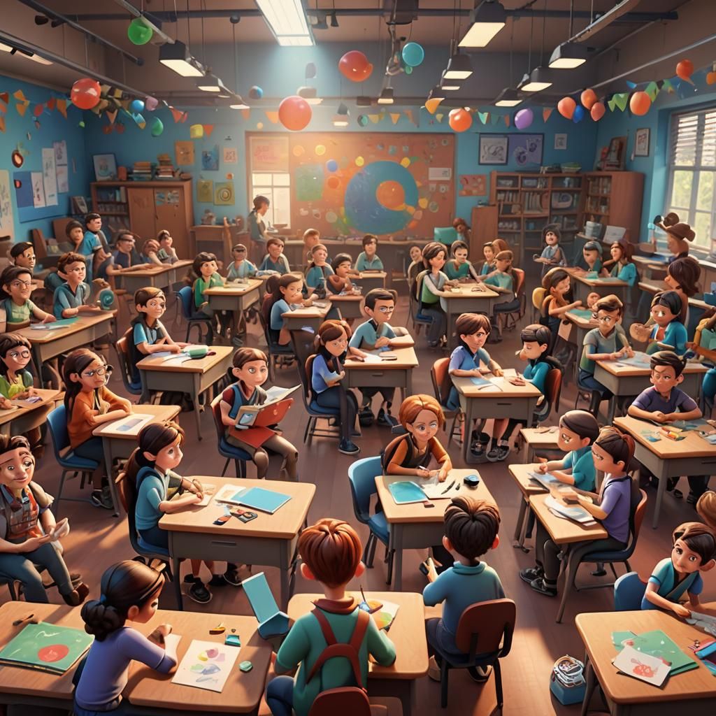 Kids' Art Project in Pixar-Inspired 3D Style