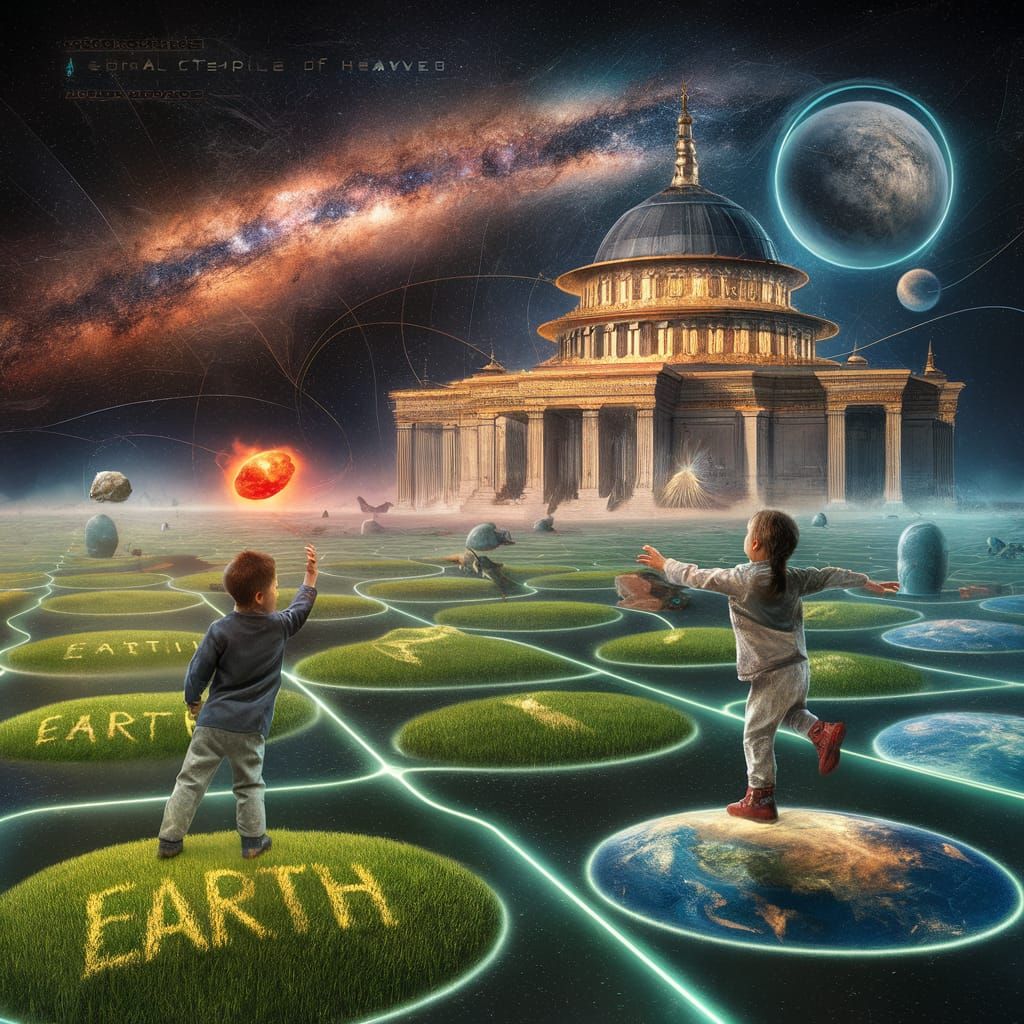 Playing temple hopping in the universe holodeck