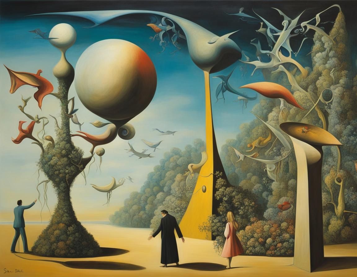 Surreal Female Monuments in Dream Garden