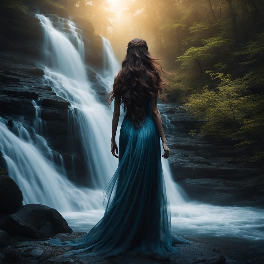 Ethereal Woman's Ominous Transformation into Wendigo