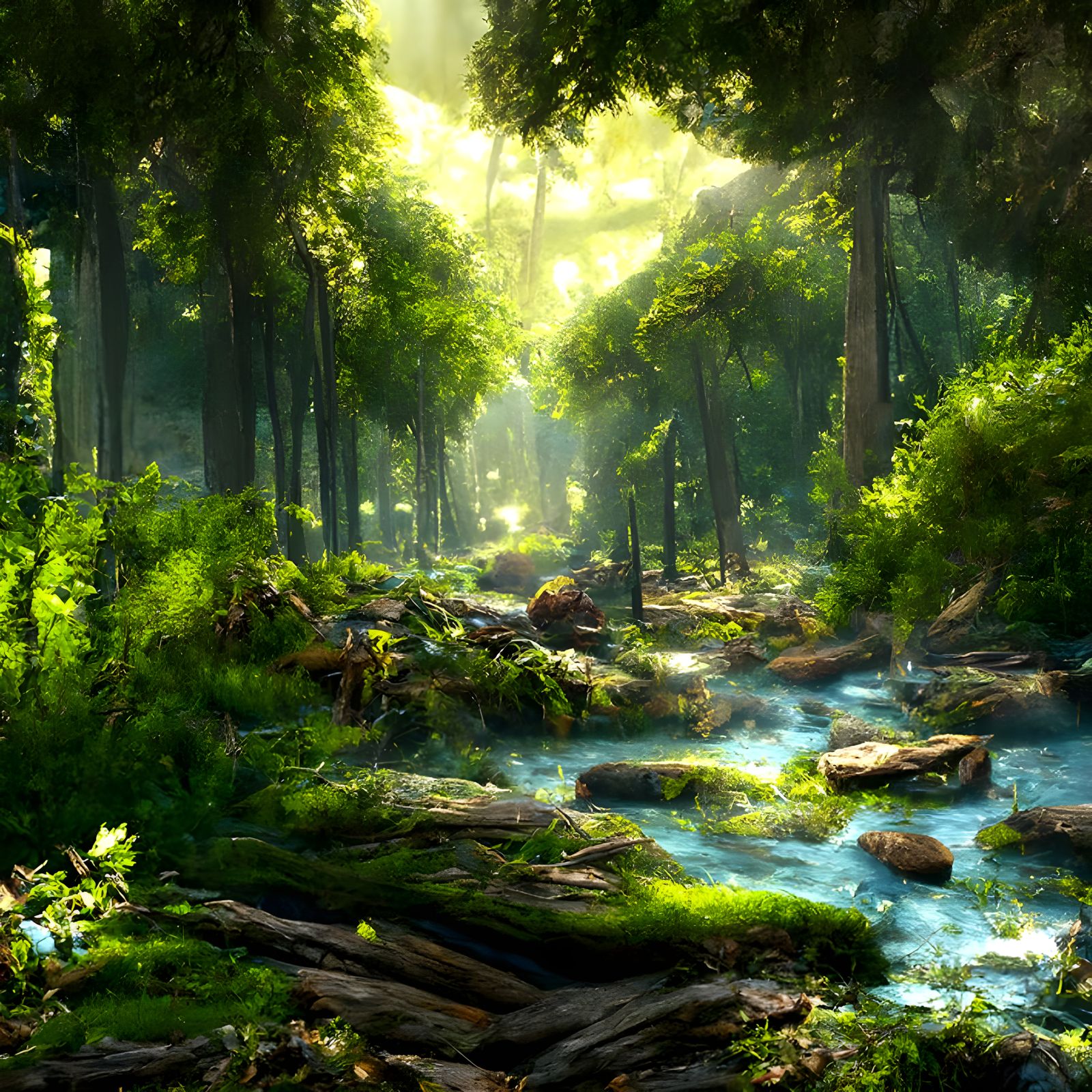 Hyperrealistic Forest Scenery in 8k Resolution