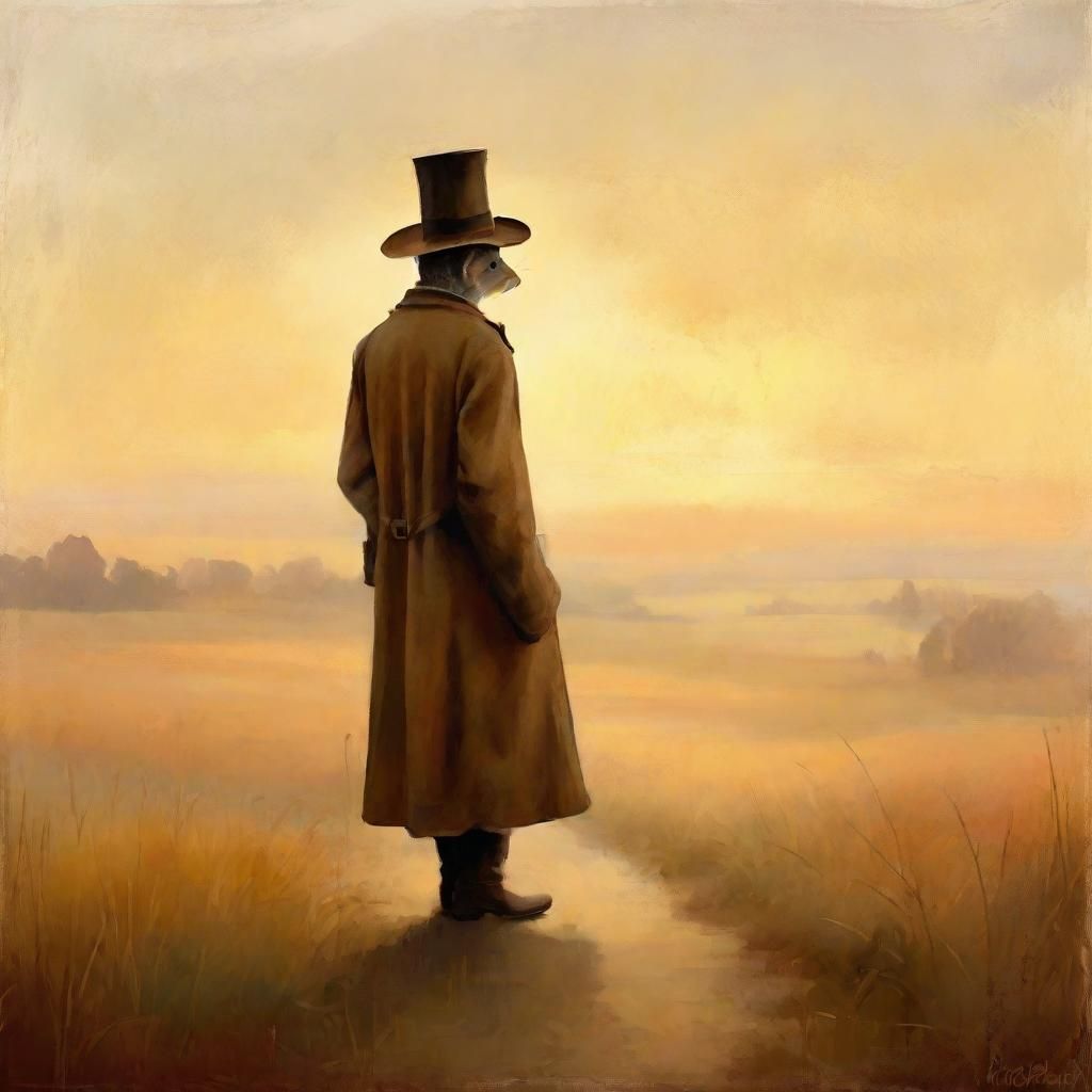 Mouse in Exile: Whimsical Vintage Travel Poster