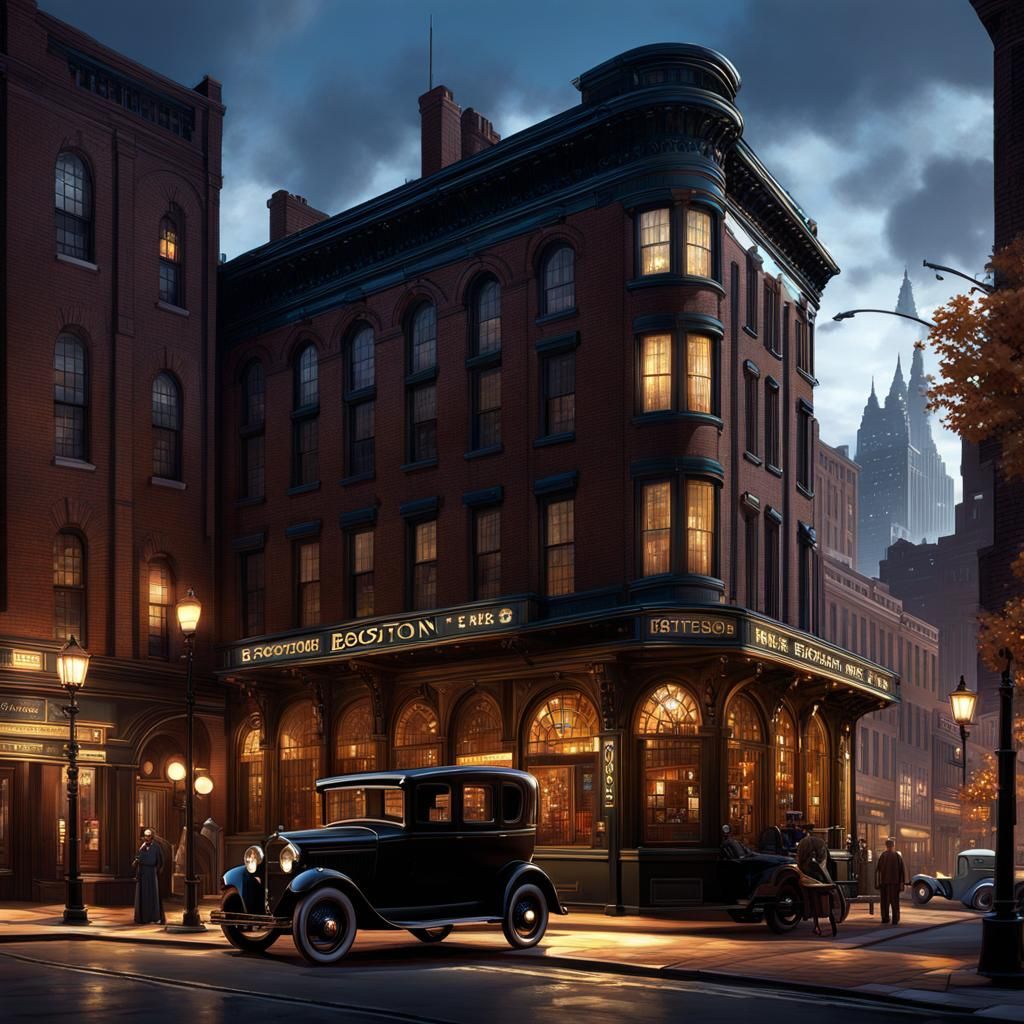 1930s Boston in Decopunk Style