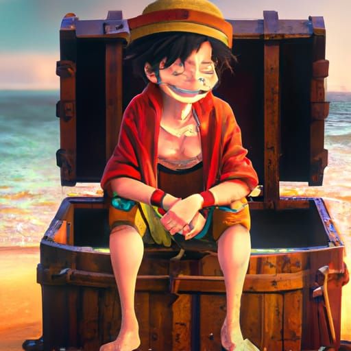 Monkey D. Luffy Treasure Chest, Ghibli Anime Style