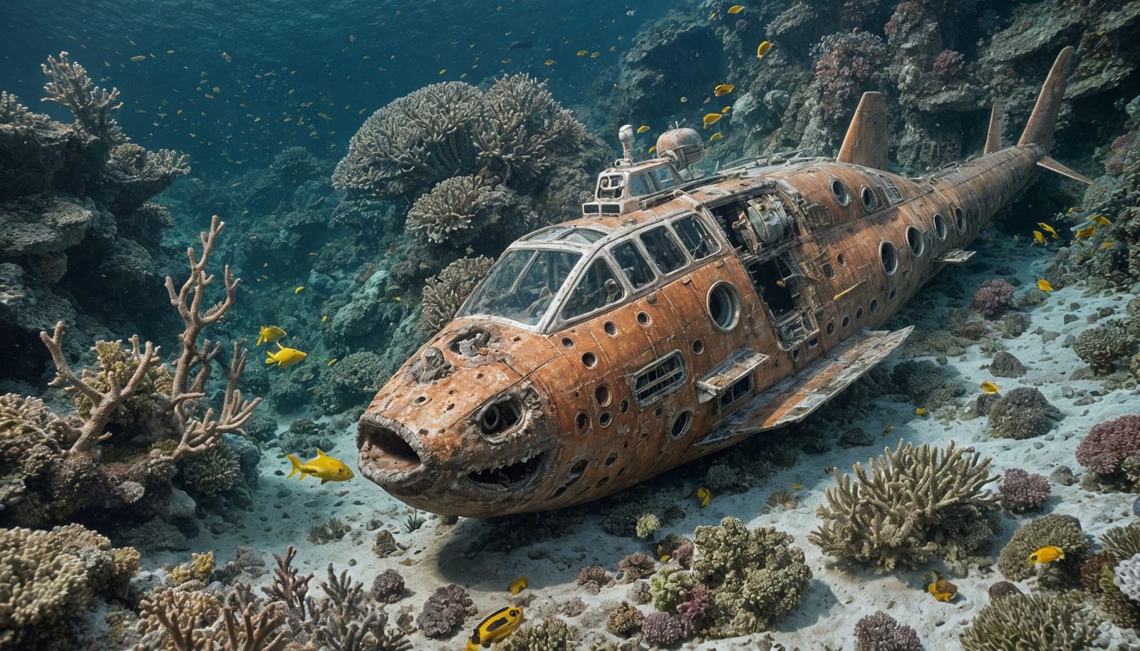 Underwater Enterprise Wreck Becomes Coral Reef