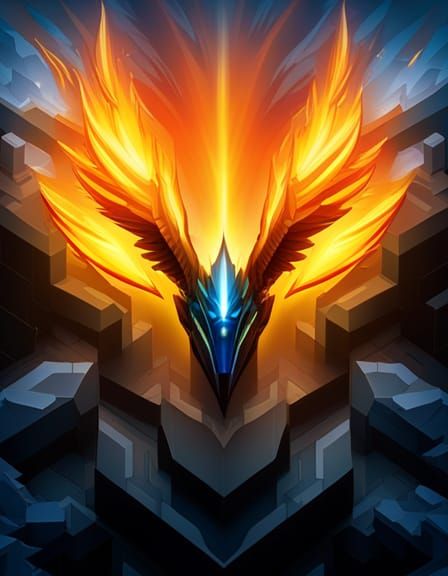 Fiery Phoenix Rises From Ashes