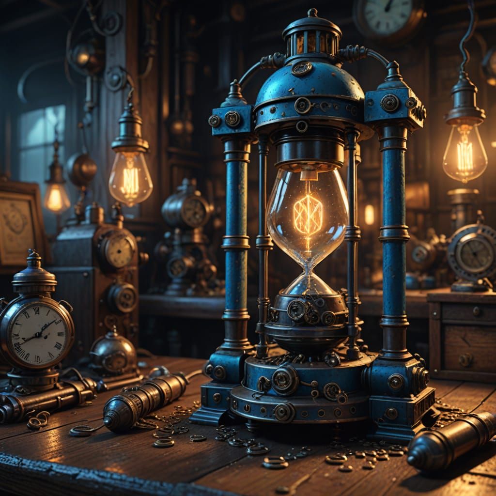 Steampunk Timekeeper's Lantern
