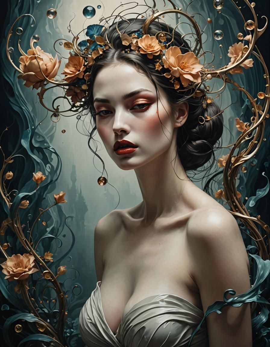 Abstract AI Interpretation of Sensuality