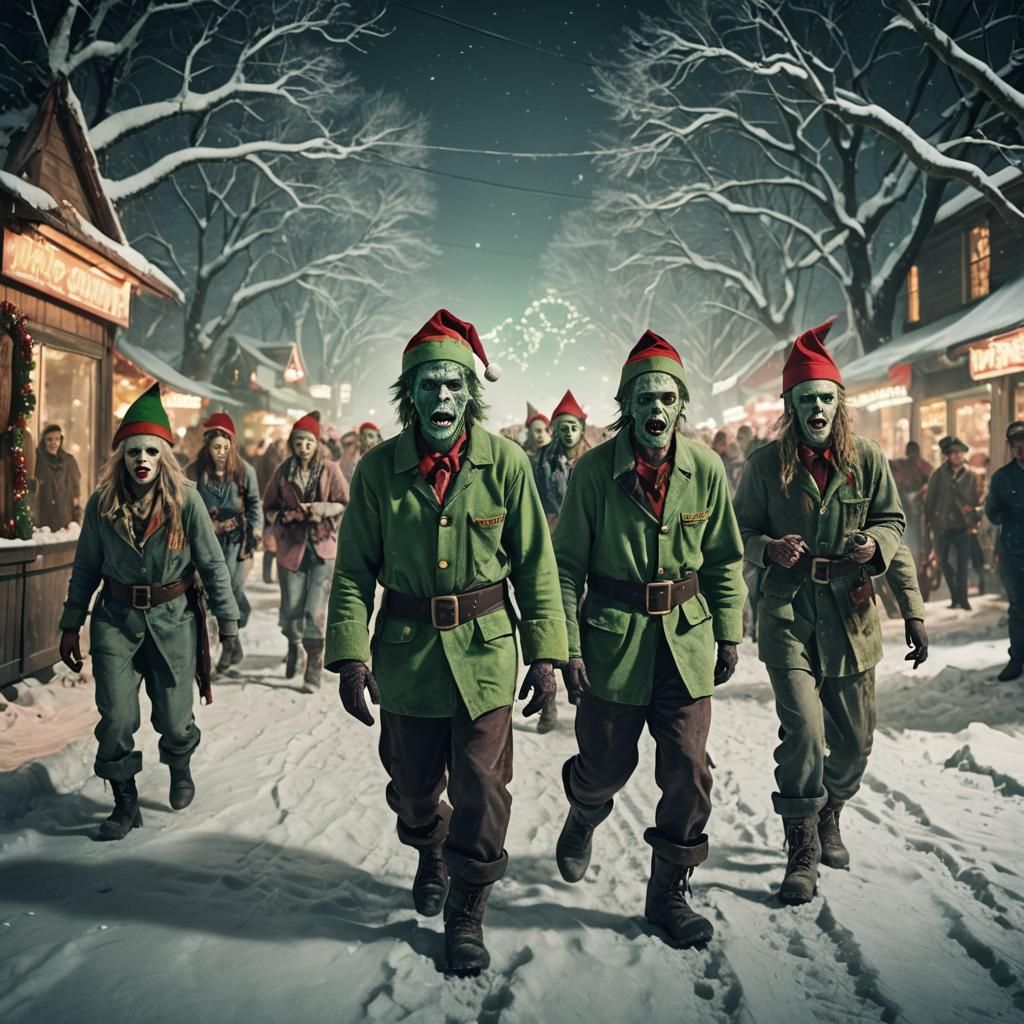 Santa's Elves in a Winter Wonderland Zombie Apocalypse