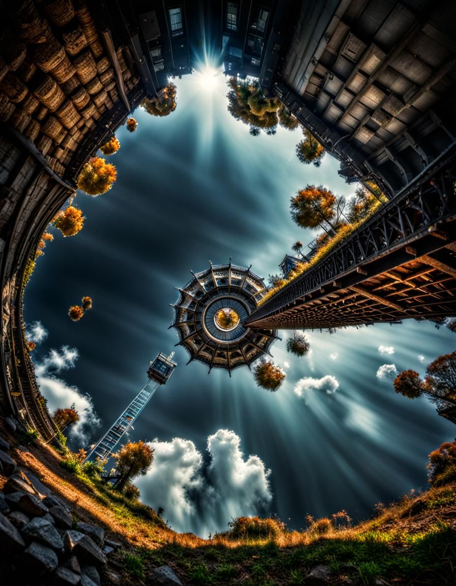 Moody Atmospheric Scene with Intricate Details