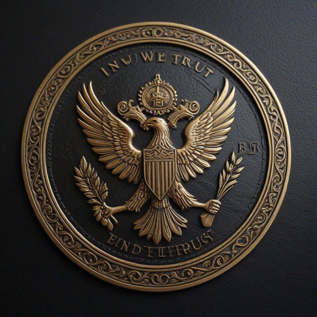 Luxurious Copperplate Engraving of Embosser Stamp