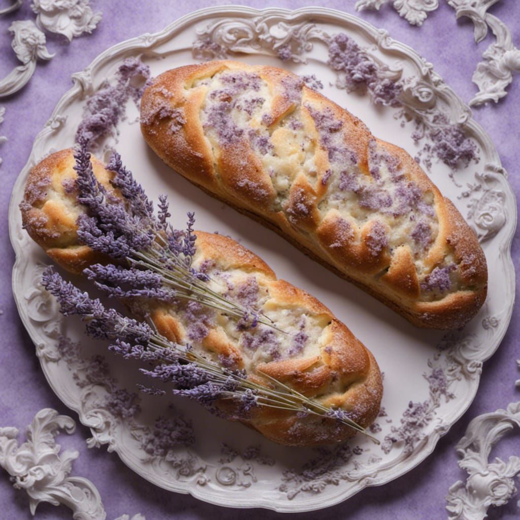 Rococo Lavender Bread Display