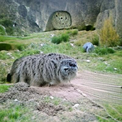 Pallas's Cat in the Wild: A Striking Portrait