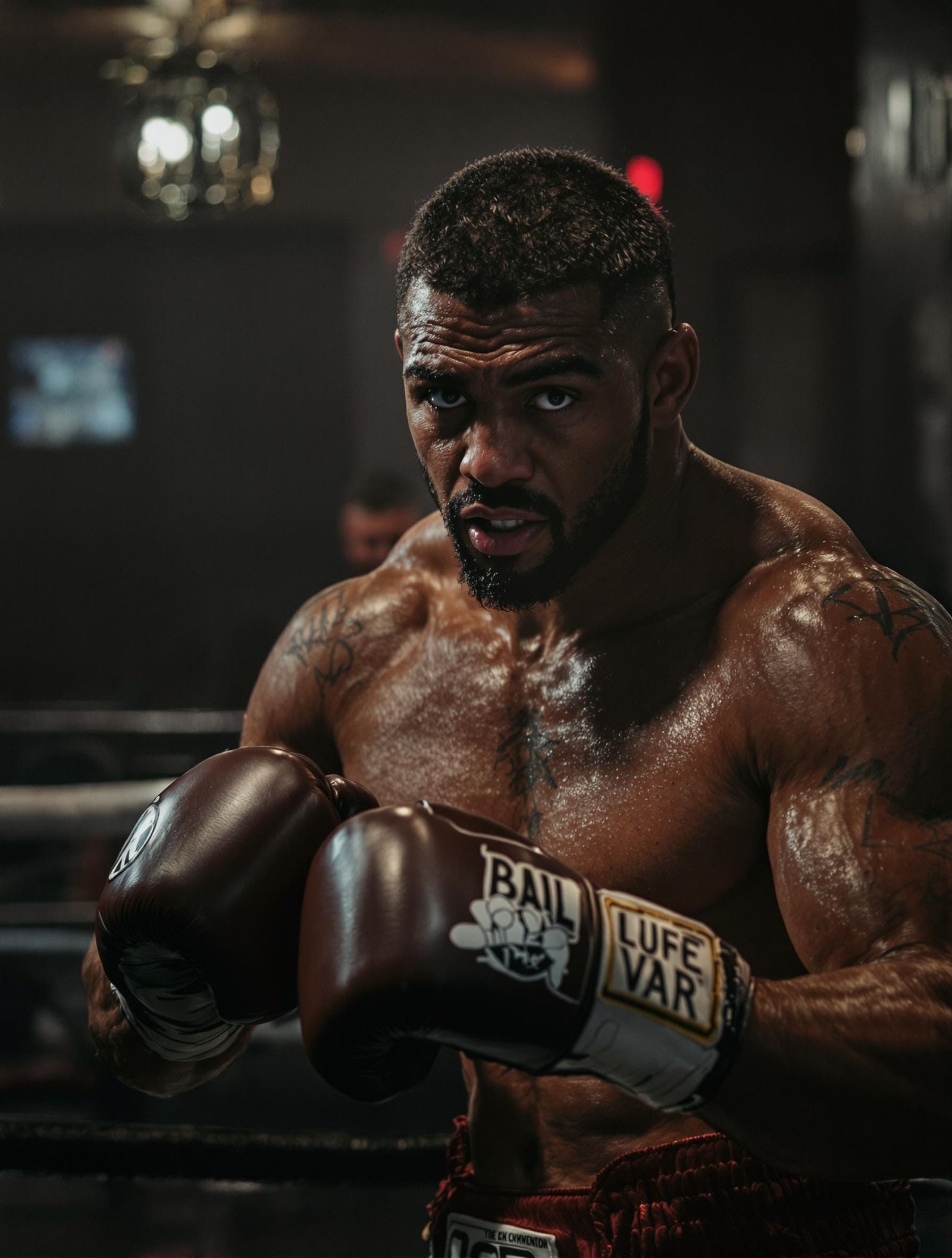 Cyberpunk Boxer Nightclub Bouncer