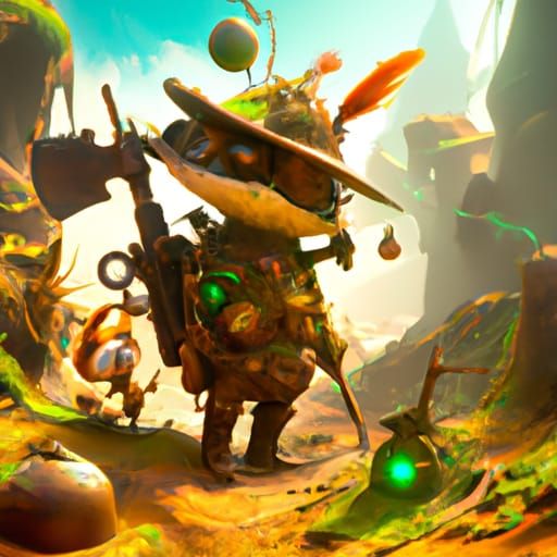 High Noon Teemo: Detailed Matte Painting