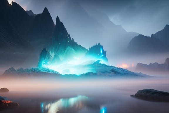 Icy Dragon Fantasy Concept Art