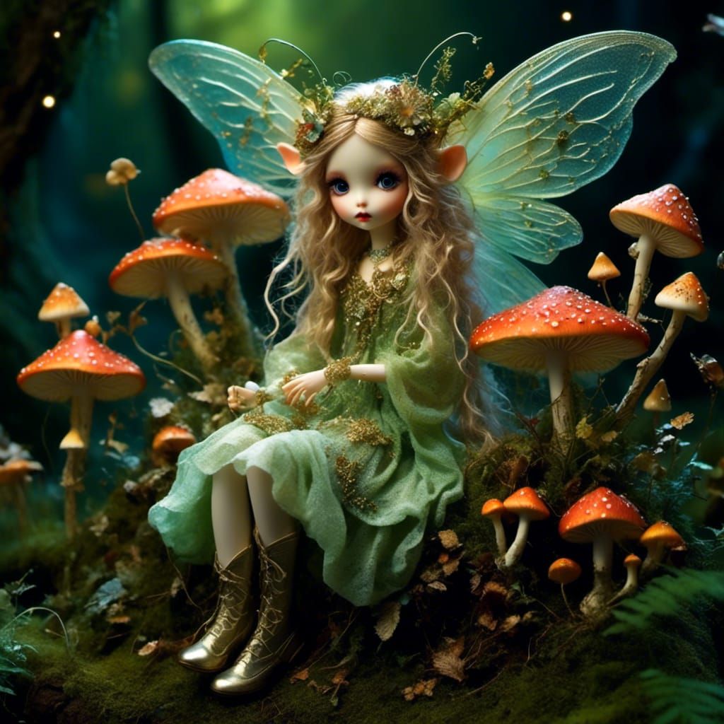 <lora:PixieFae:1.0> cute,  doll, pixie, elf, fairy,