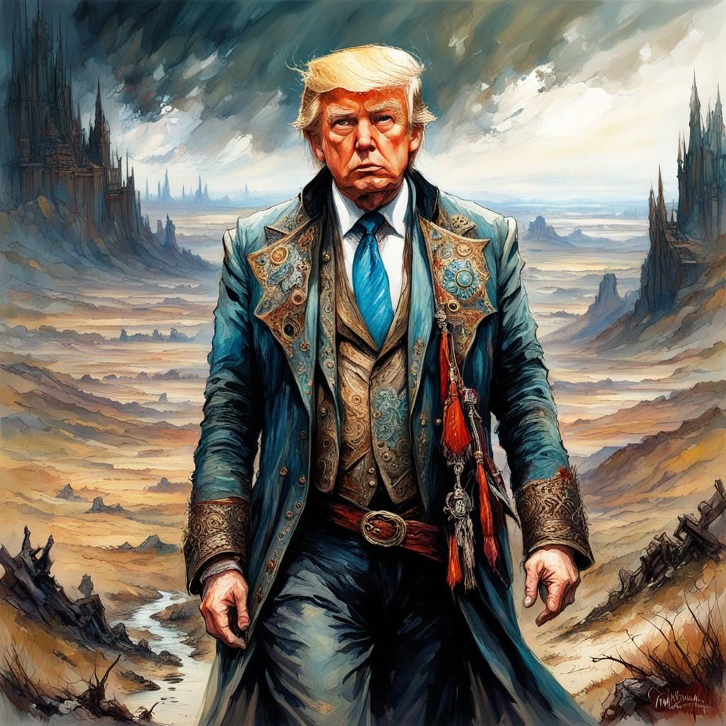 Epic Fantasy Gypsy Traveler: Hyperdetailed Dark Masterpiece