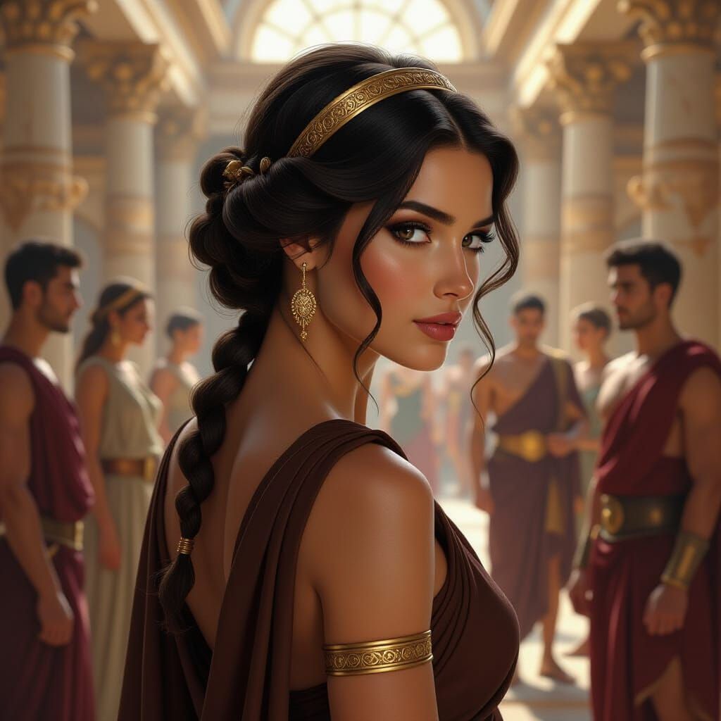 Gymnasia, Goddess of Morning Exercise in Fantasy Art