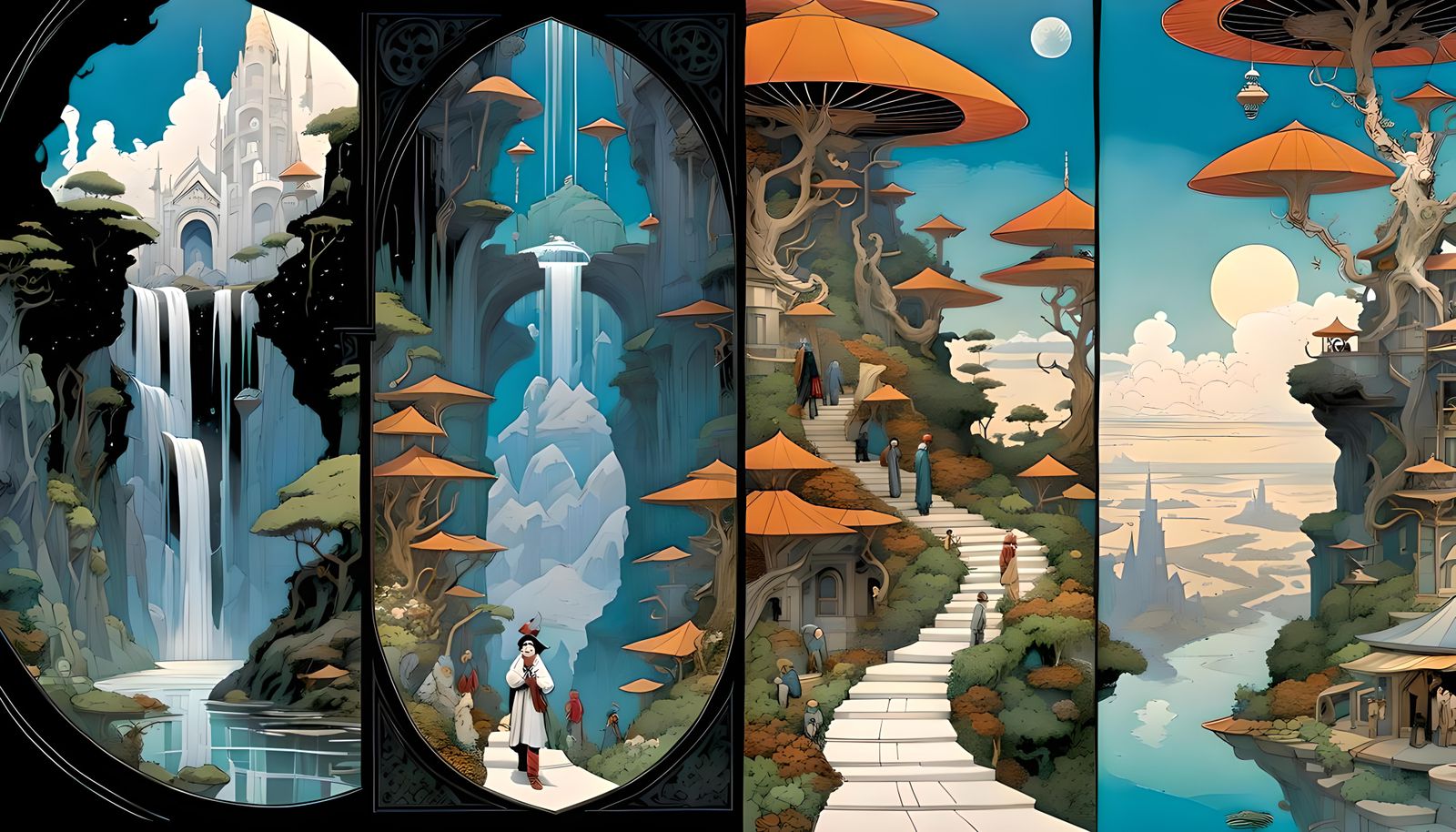 Rock Pierrot Awaits Chaos: Comic Book Art