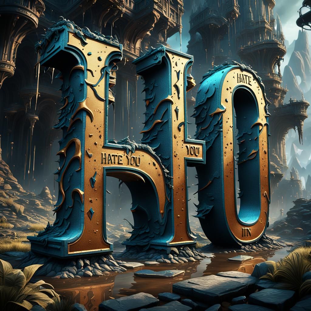 I Hate You in Bold Letters: Fantasy Concept Art