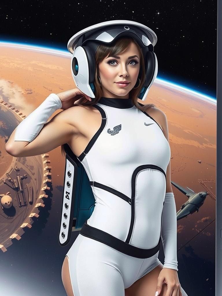 Girl Pilot Ready for Takeoff: 8K Photography