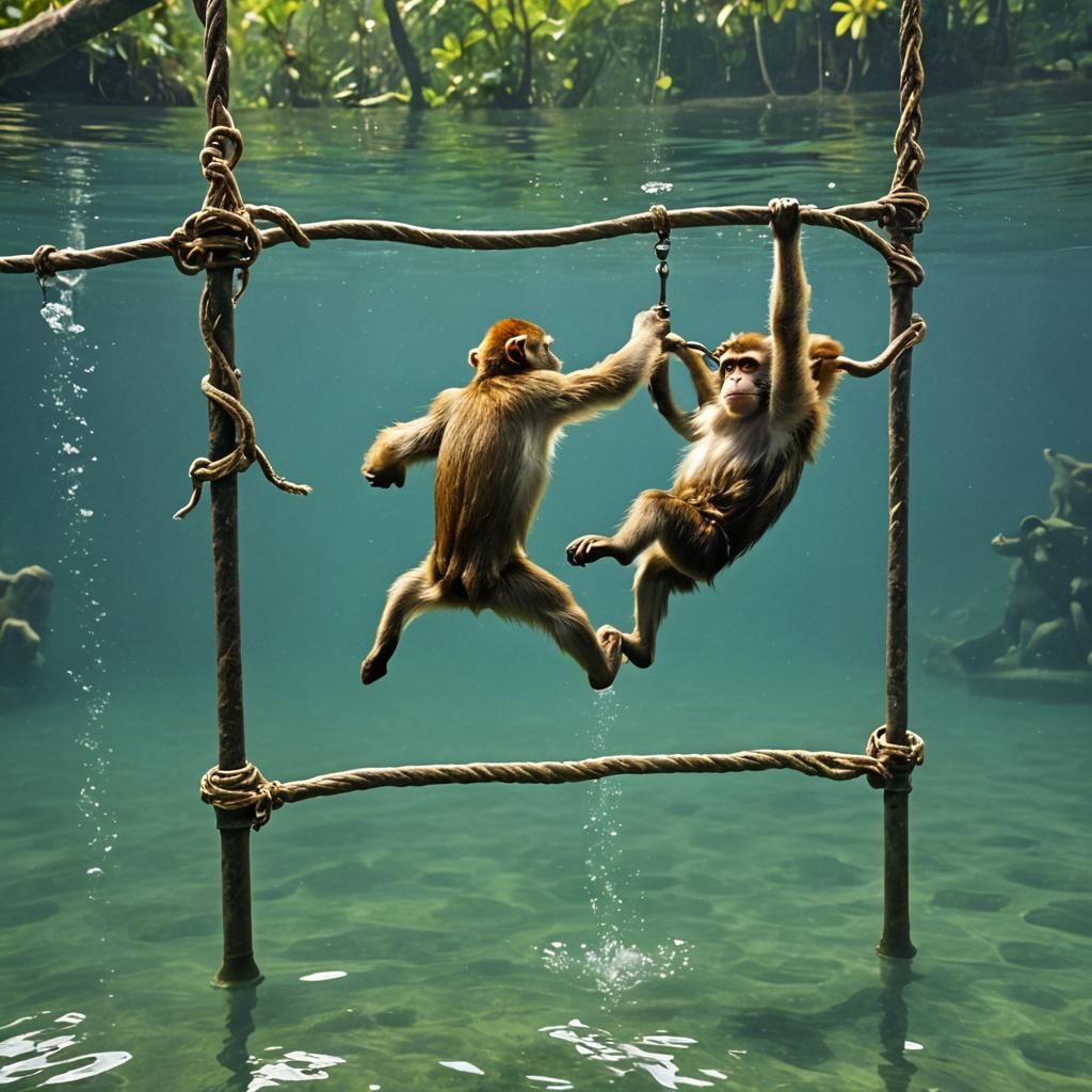 Underwater Monkey Island Adventure