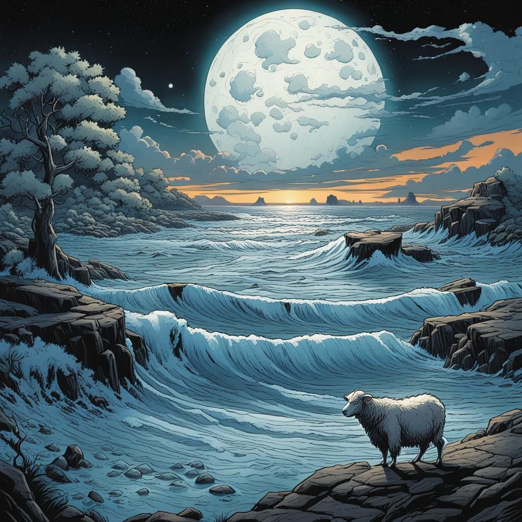 Animals in Comic Book Art Style