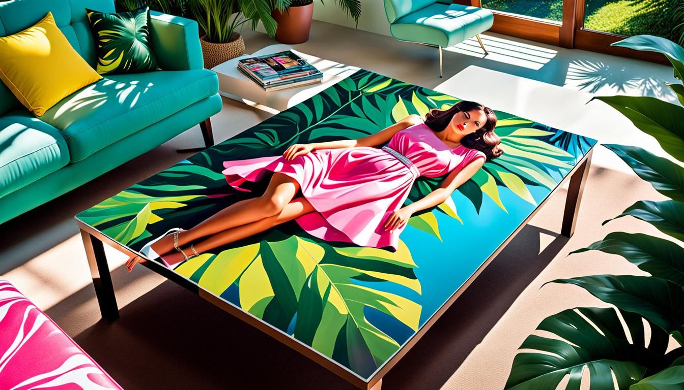 Magazine Cover in Pop Surrealist Style