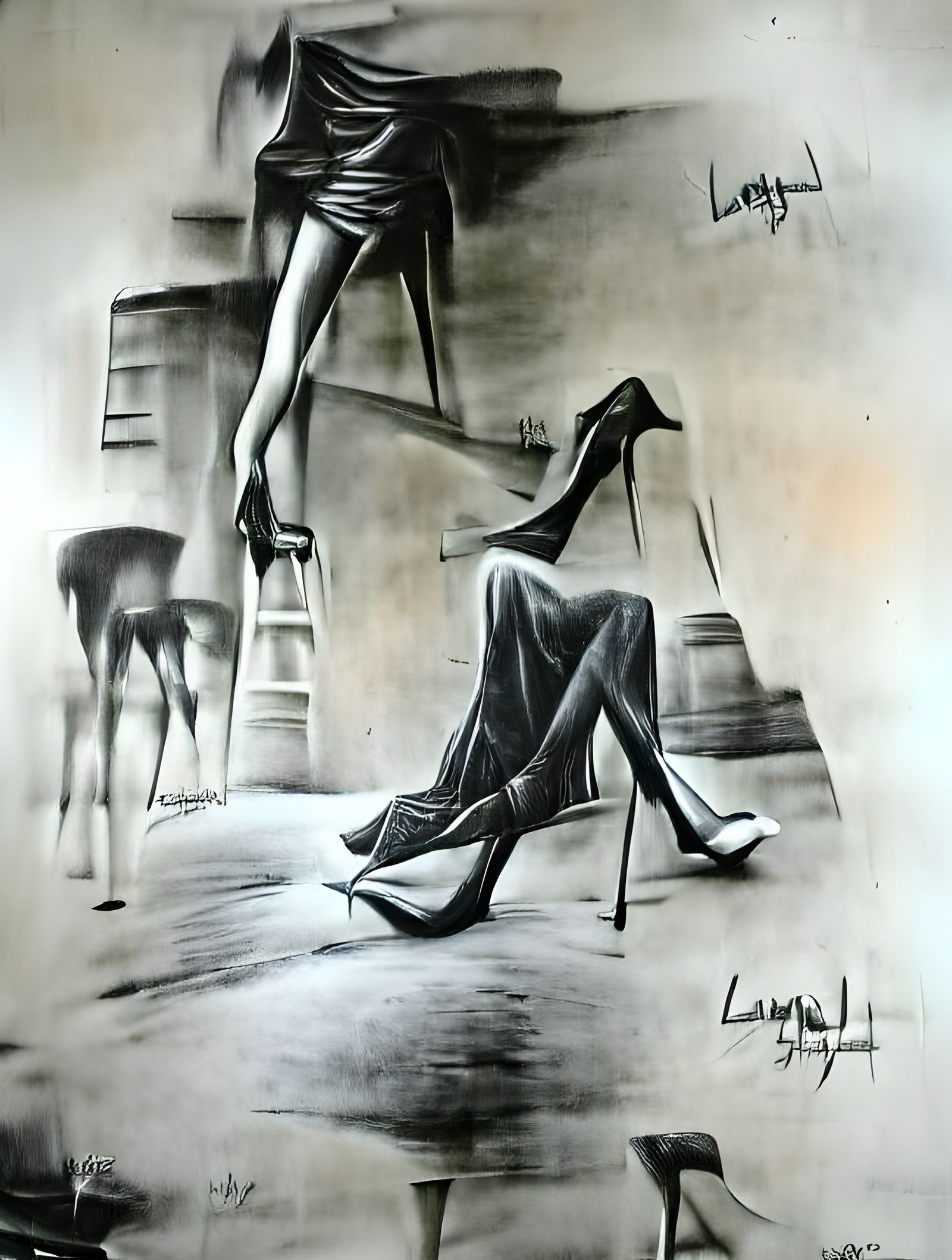 lady with long legs high heels