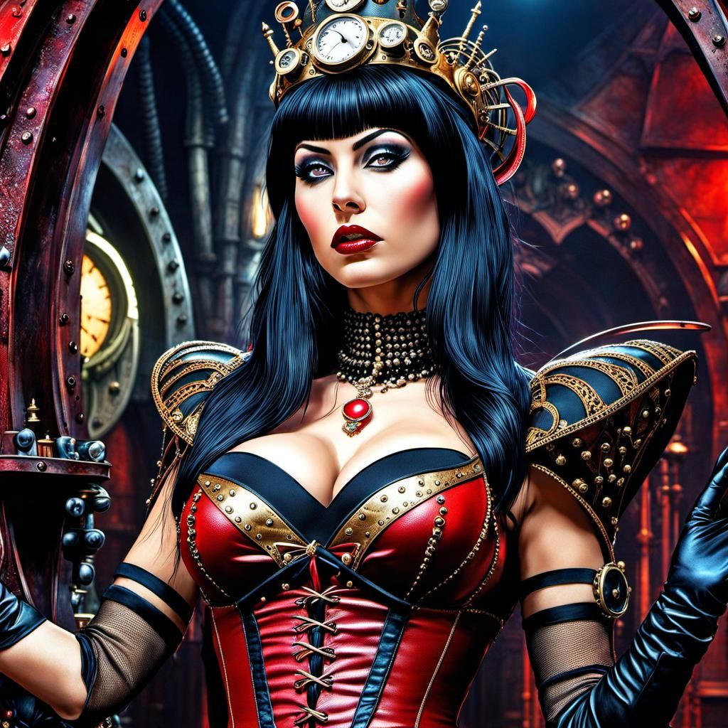 Steampunk Vampirella: Temptress in a Surreal Underworld