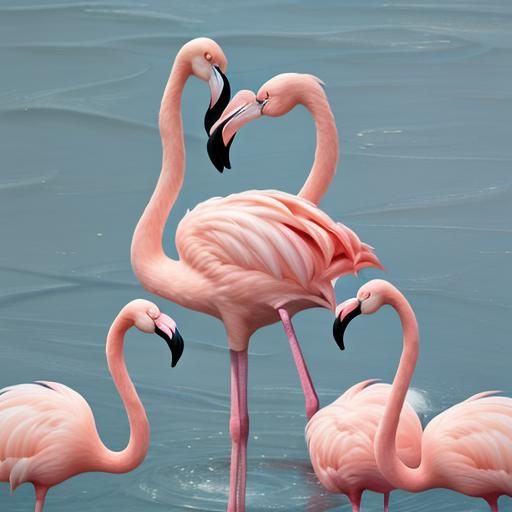 Flamingo with Attitude: An AI Interpretation