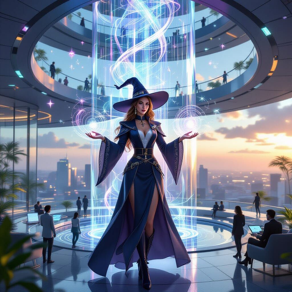 Concept Art Witch Illuminates Ultra-Modern Office Campus