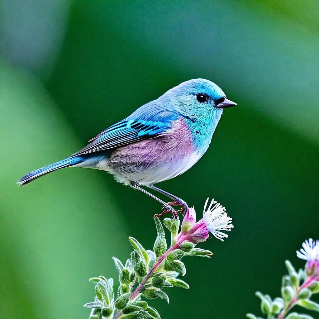 Delicate Ephemeral Butterflies, Caterpillars and Birds