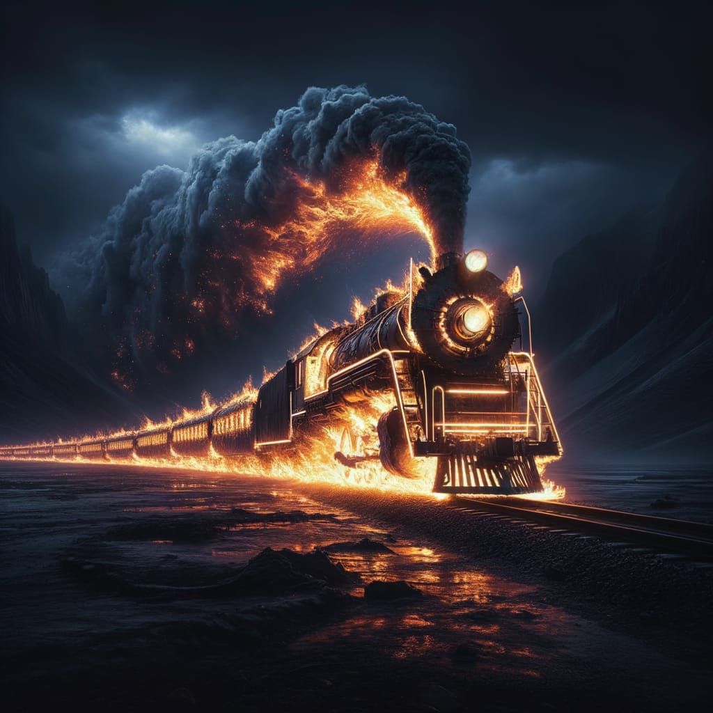 Burning Train