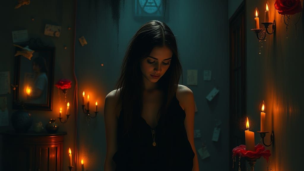 A Woman Lost in Memories and Longing