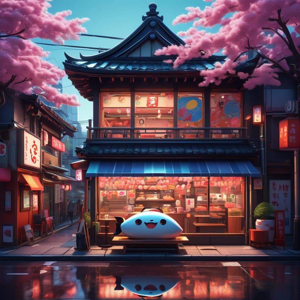 Kawaii Tuna Sushi Restaurant in Tokyo: Candy Art