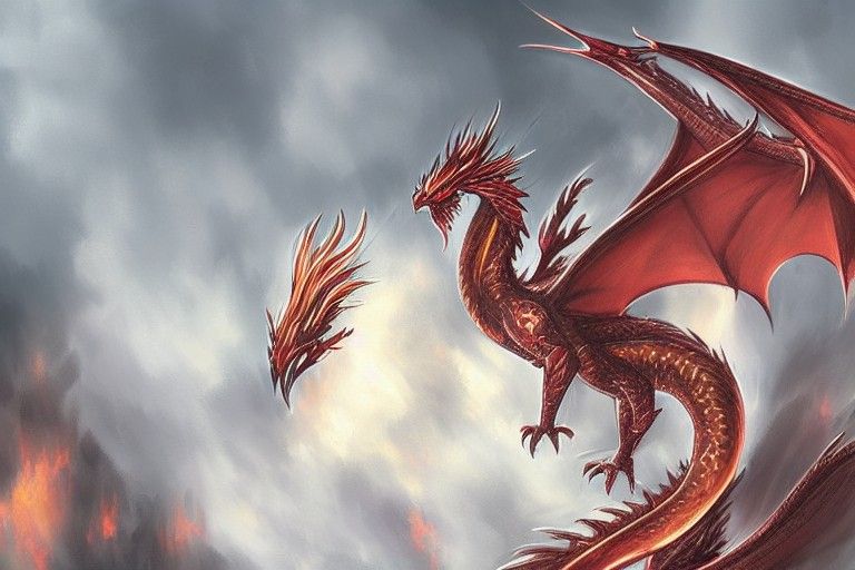 Royal Phoenix Dragon: Mythical Creature