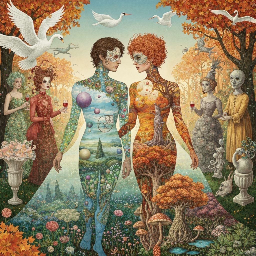 Surreal Garden Party Inspired by Klimt and Bosch