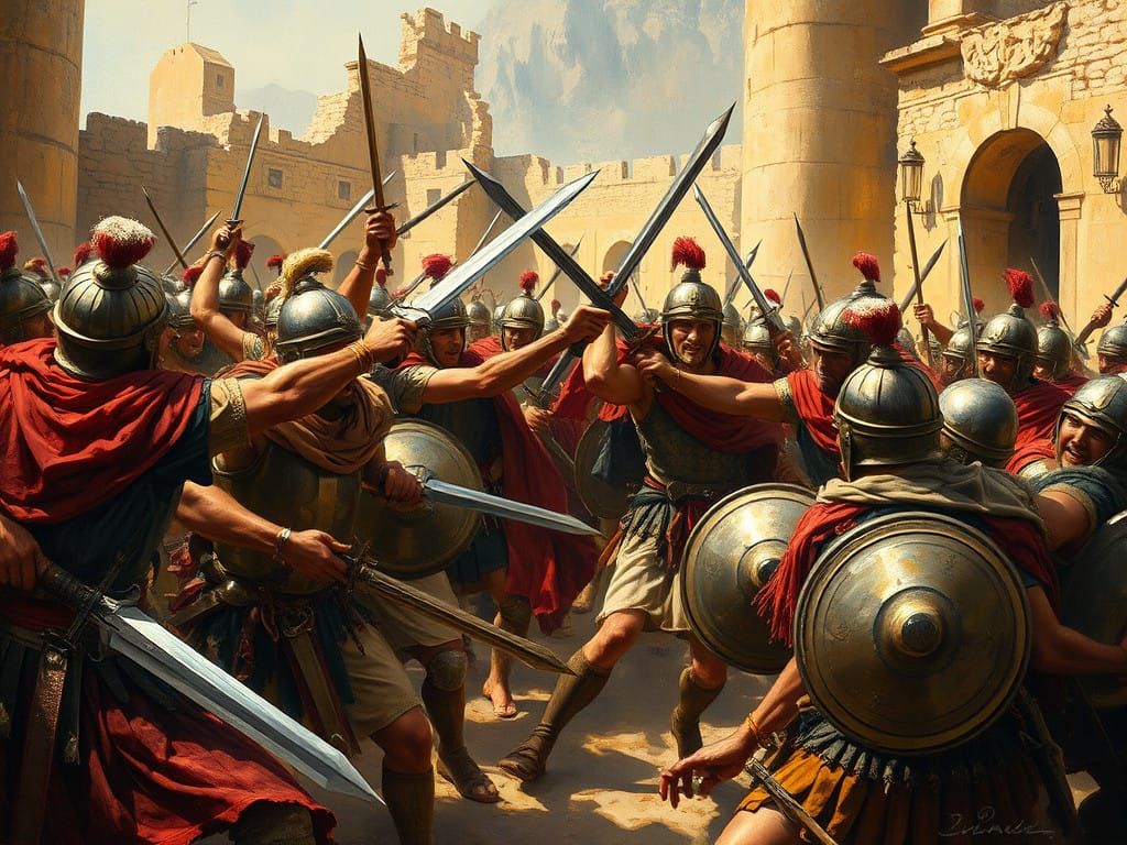 Jewish Warriors Clash with Ancient Greeks