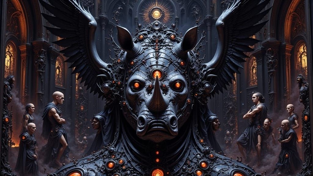 Electric Rhino Lights Up Haunted Castle Interiors