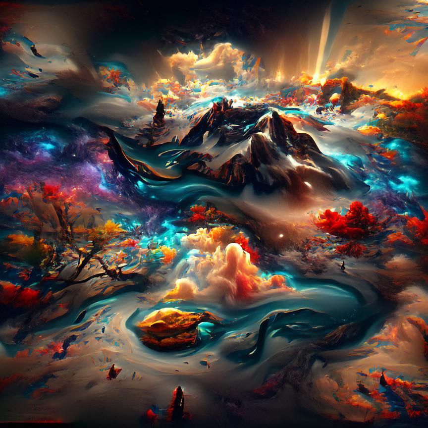 The fantastical land below