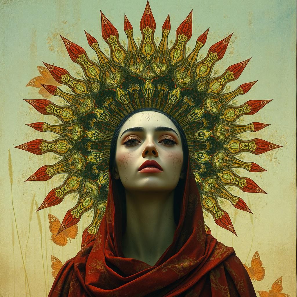 Radiant Sun Queen Digital Art