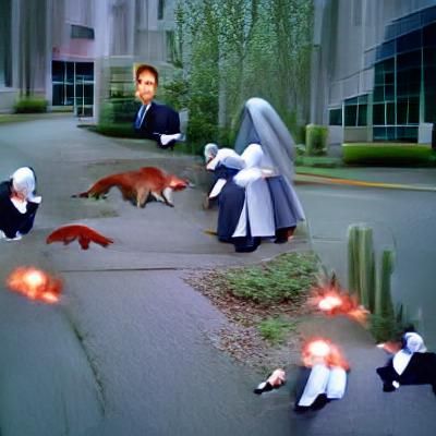 Fox Mulder Confronts Evil Nuns