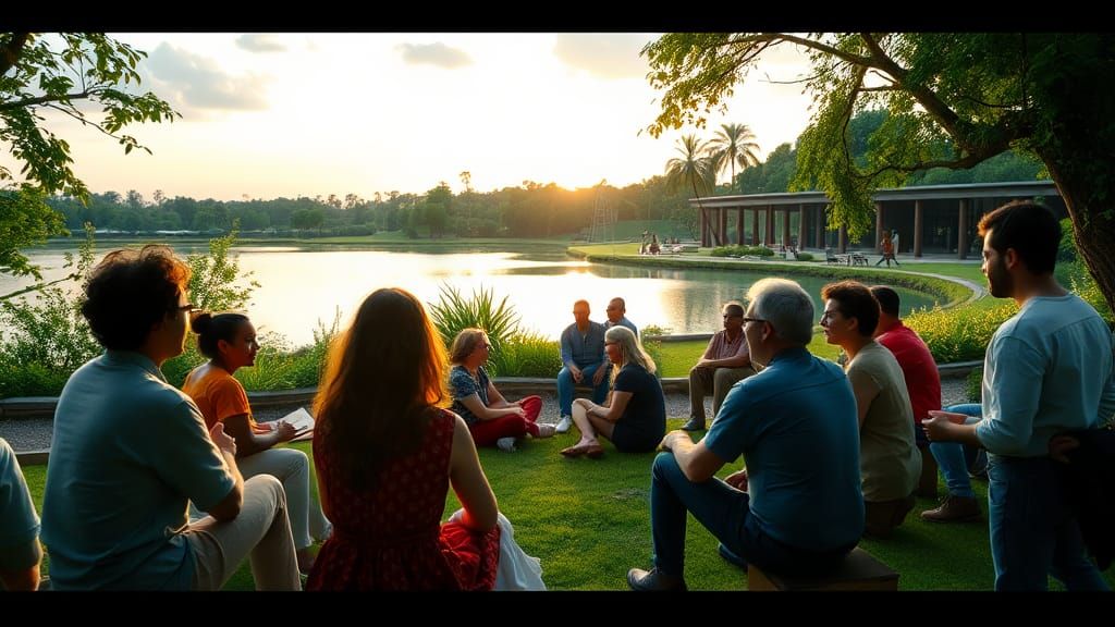 Harmonious Human Community in Sustainable Living Space